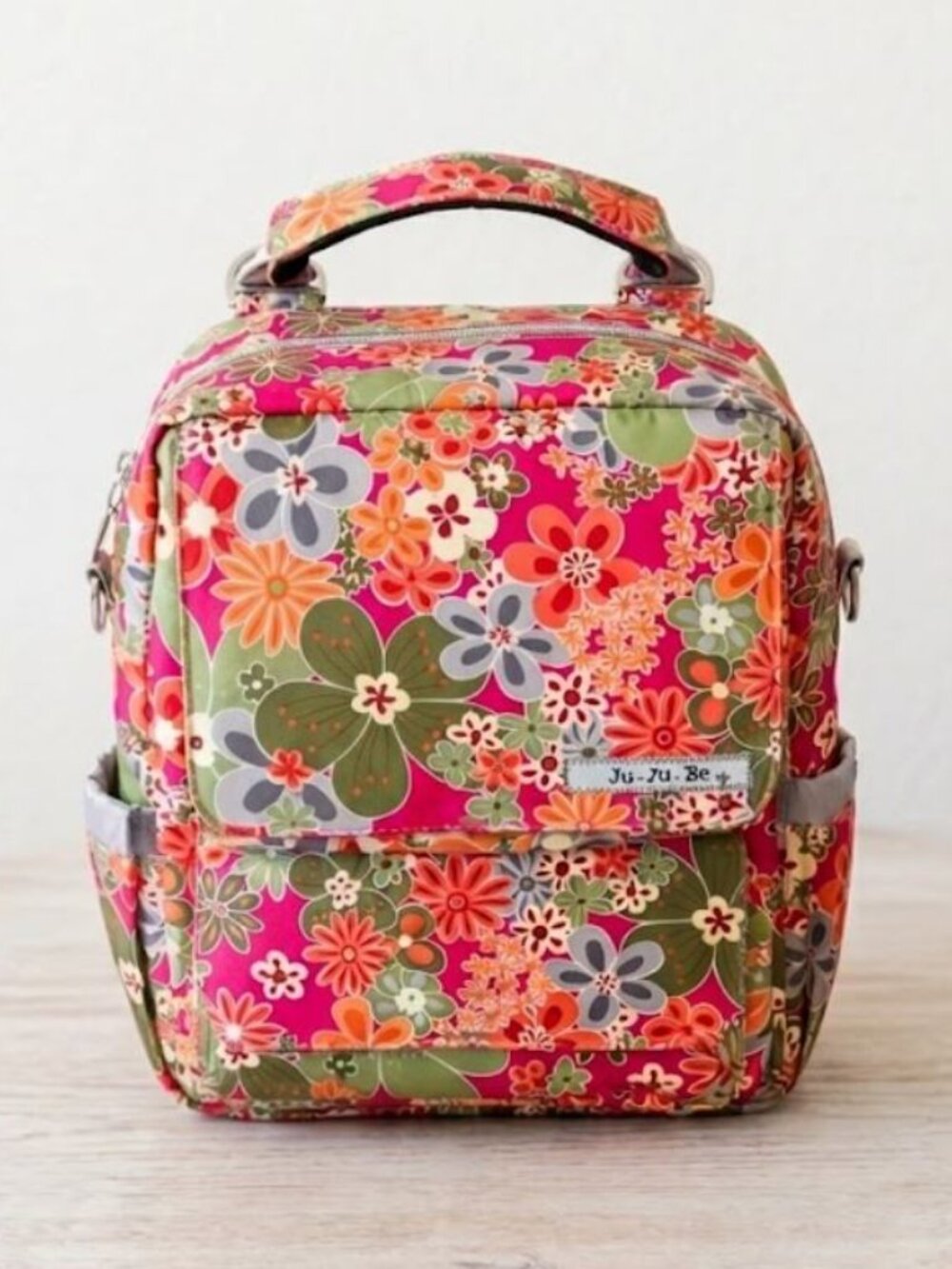 JuJuBe PackaBe Perky Perennials Convertible Diaper Bag Backpack Set